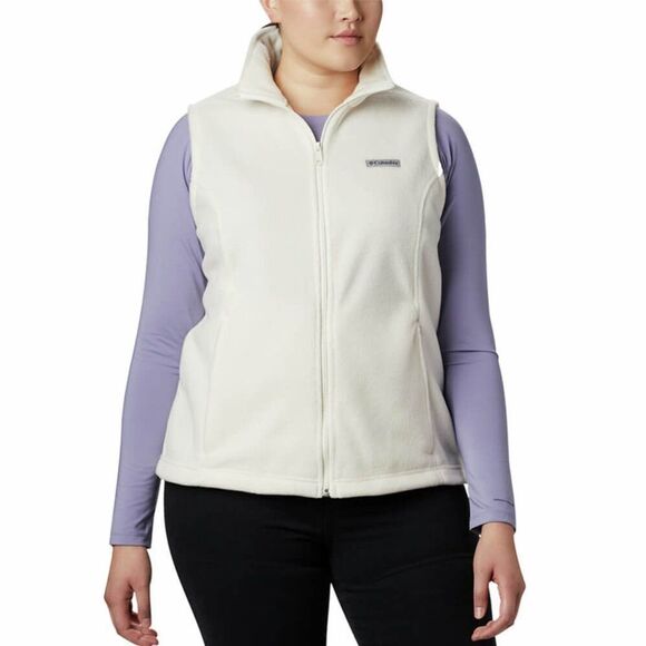 NWT Columbia Plus Size Benton Springs White Fleece Vest XXL - Picture 1 of 10